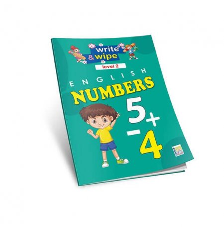 كتاب السبورة الاعداد انجليزي English Number المستوى الثاني  من سلسلة أكتب وأمسح