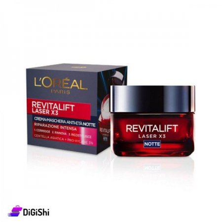 كريم الليل للعناية المركزة المضادة للشيخوخة L’Oréal RevitaLift Laser X3