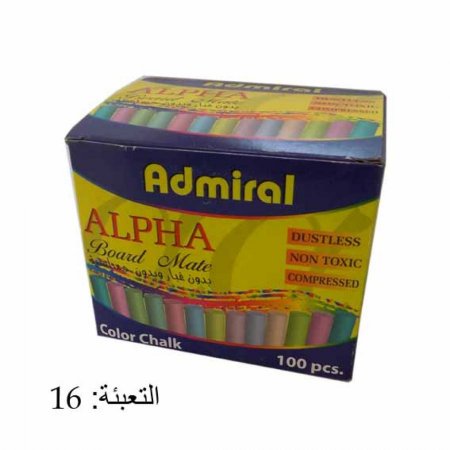 علبة طباشير ملون مضغوط 100/1 Admiral